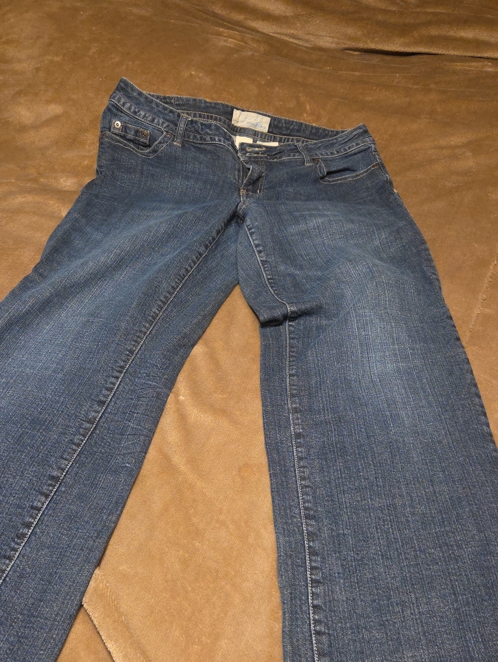 Maurices Women's Dark Blue Straight Jeans